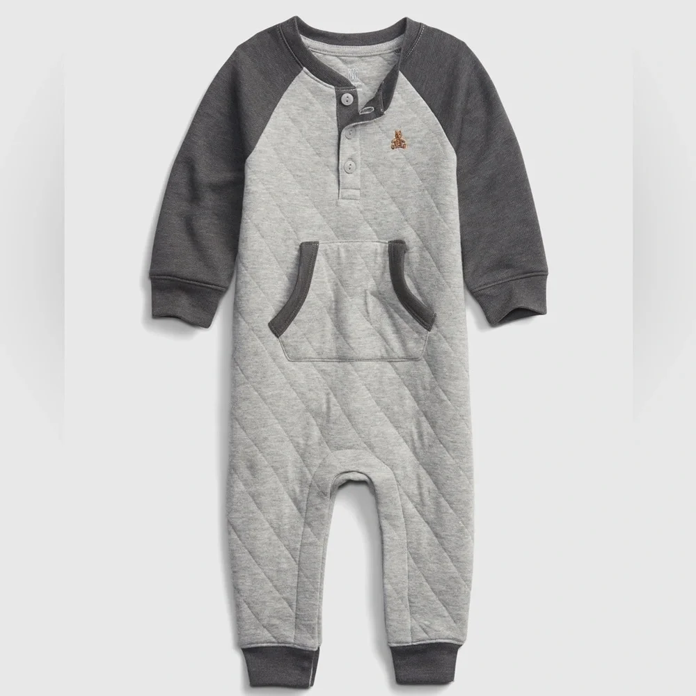 NWT Baby Gap Quilted Romper